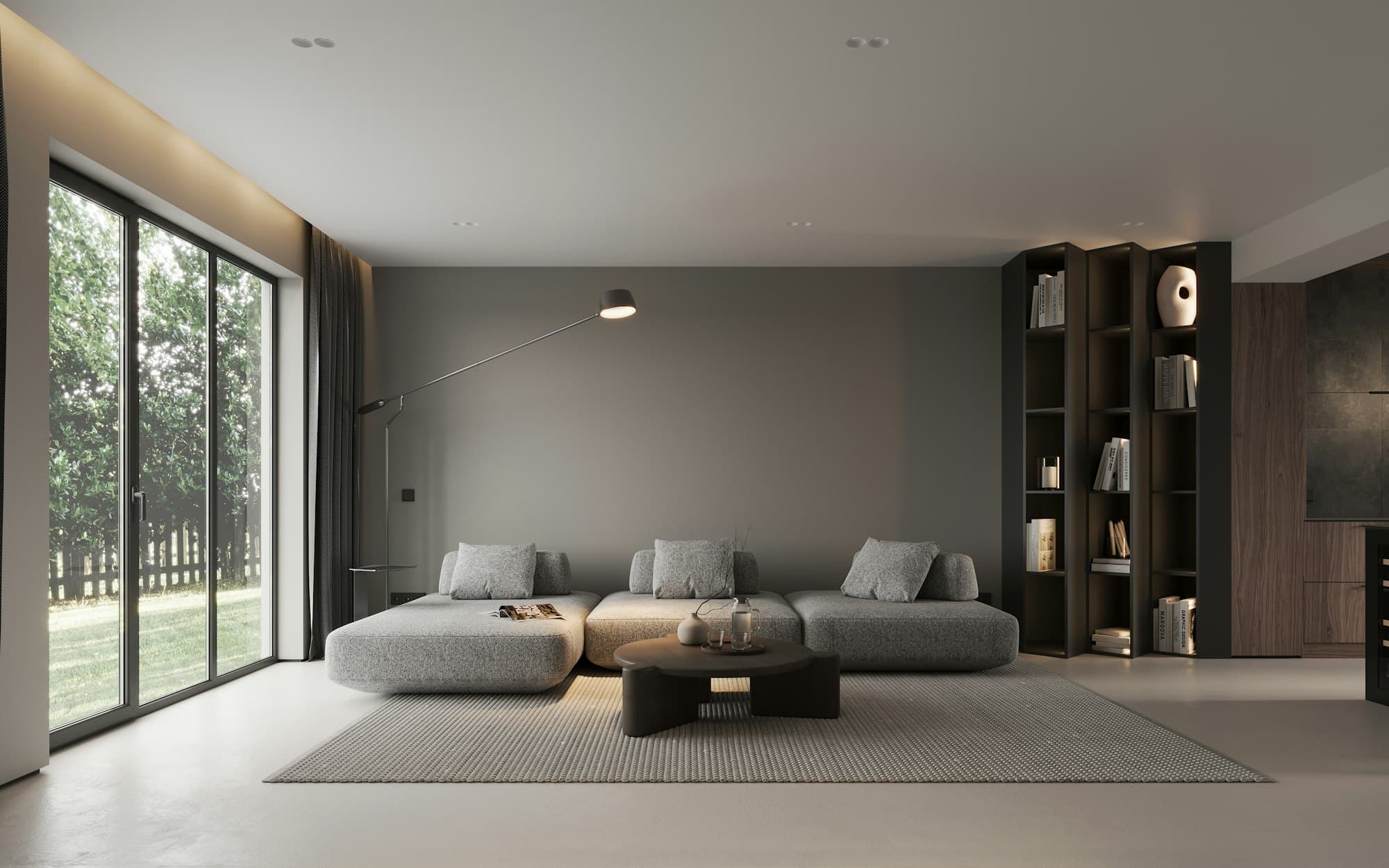 Interior rezidential premium, minimalist, cu lumina naturala